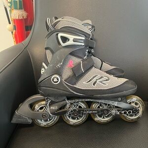 K2 Athena W Women's Breast Cancer Inline Skate Roller Blades Size 8 US